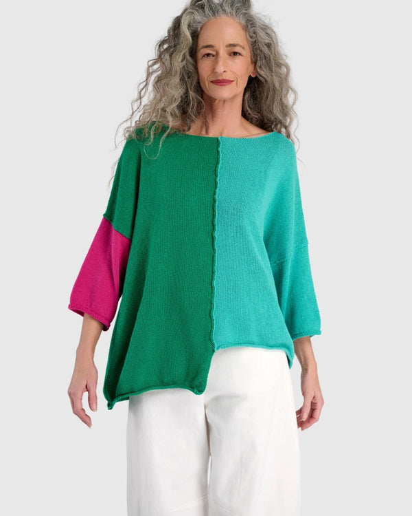 AS48 Loose Colorblock Sweater