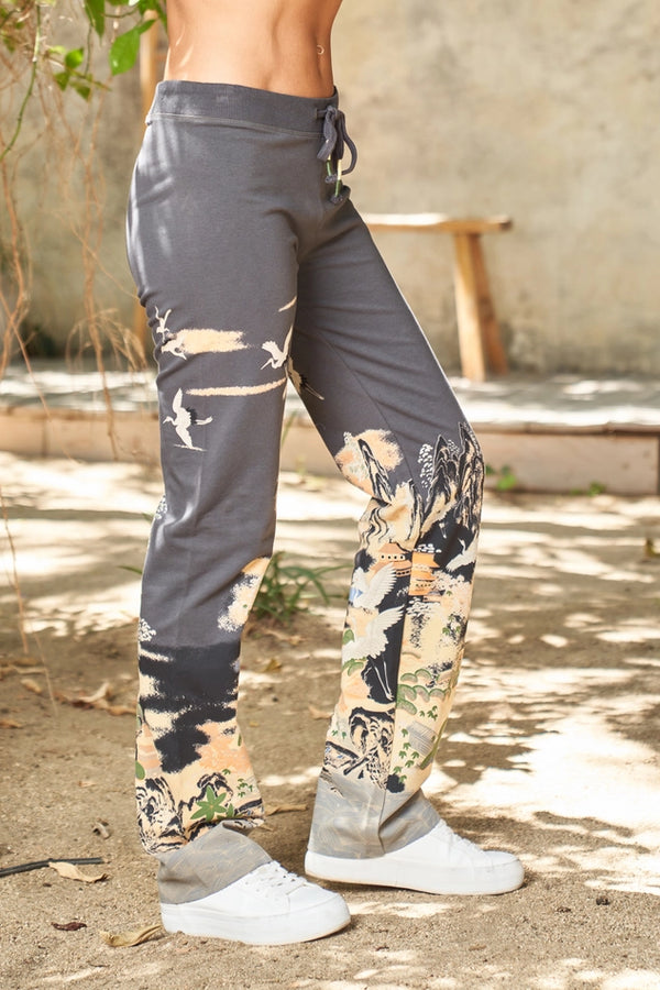 4361 Pull-on Zen Lounge Pant-Charcoal