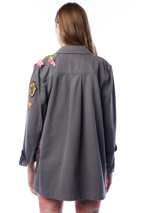 Ed26B Embellished Workup Coat