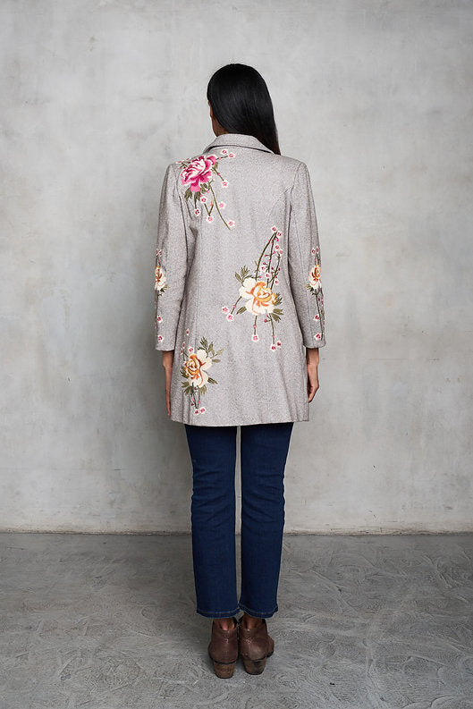 3528 Herringbone Biz Coat