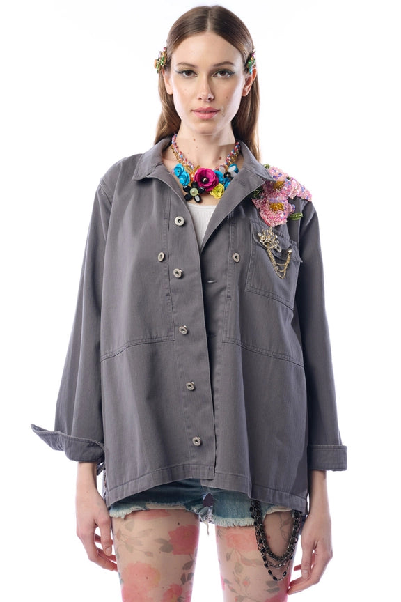Ed26B Embellished Workup Coat