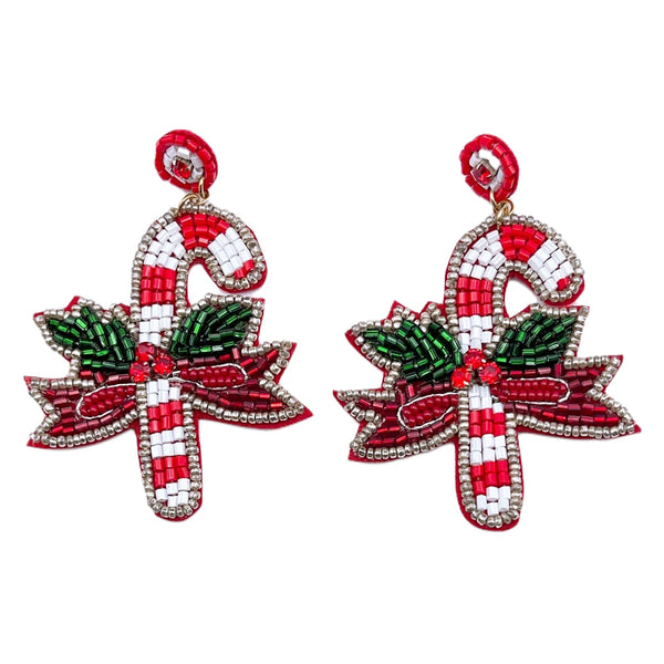 0A Candy Cane Earrings