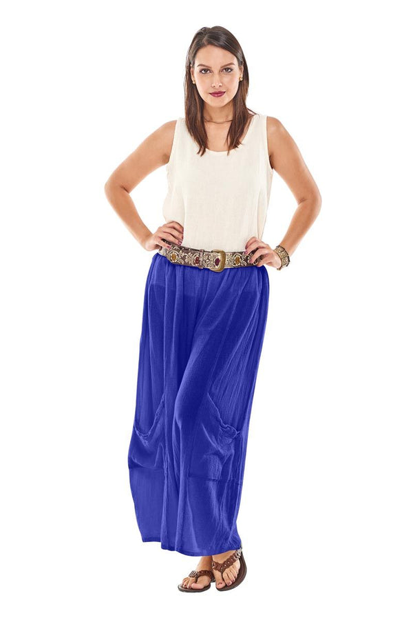 Oh My Gauze The LEE Pant-Cobalt