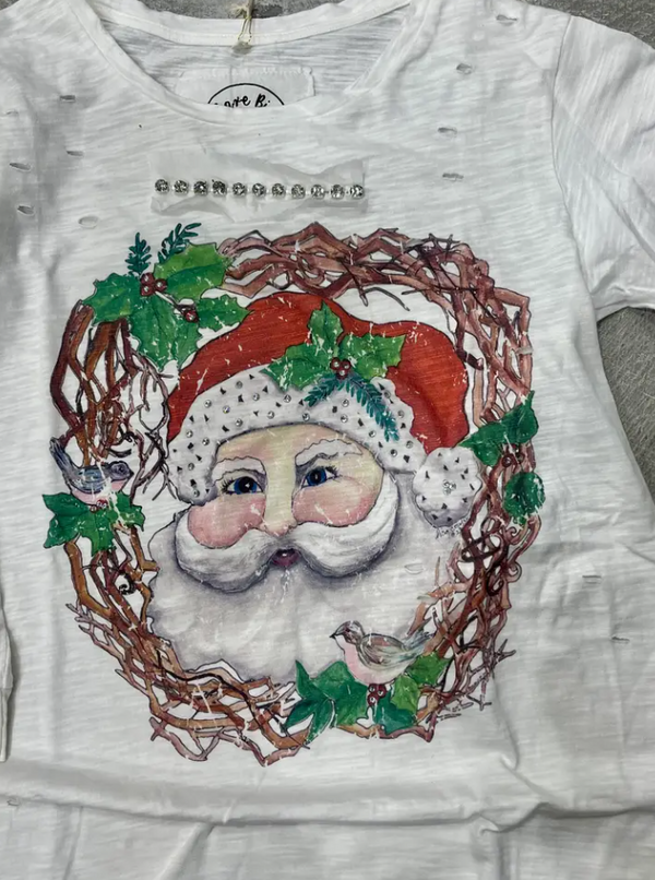Woodsy Chic Santa Tshirt