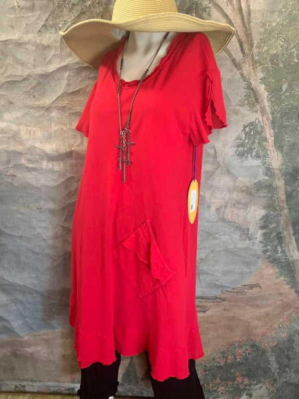 OMG LA Dress-Crimson
